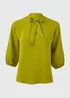 Lime Pussybow Blouse - Size 8 Image 5