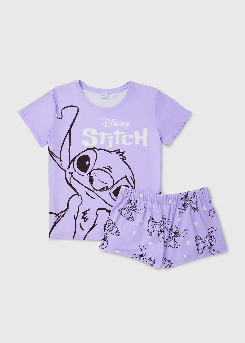 Disney Lilac Lilo & Stitch Pyjama Set - Extra small Image 4