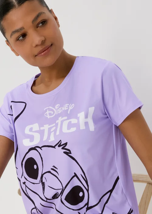 Disney Lilac Lilo & Stitch Pyjama Set - Extra small Image 3