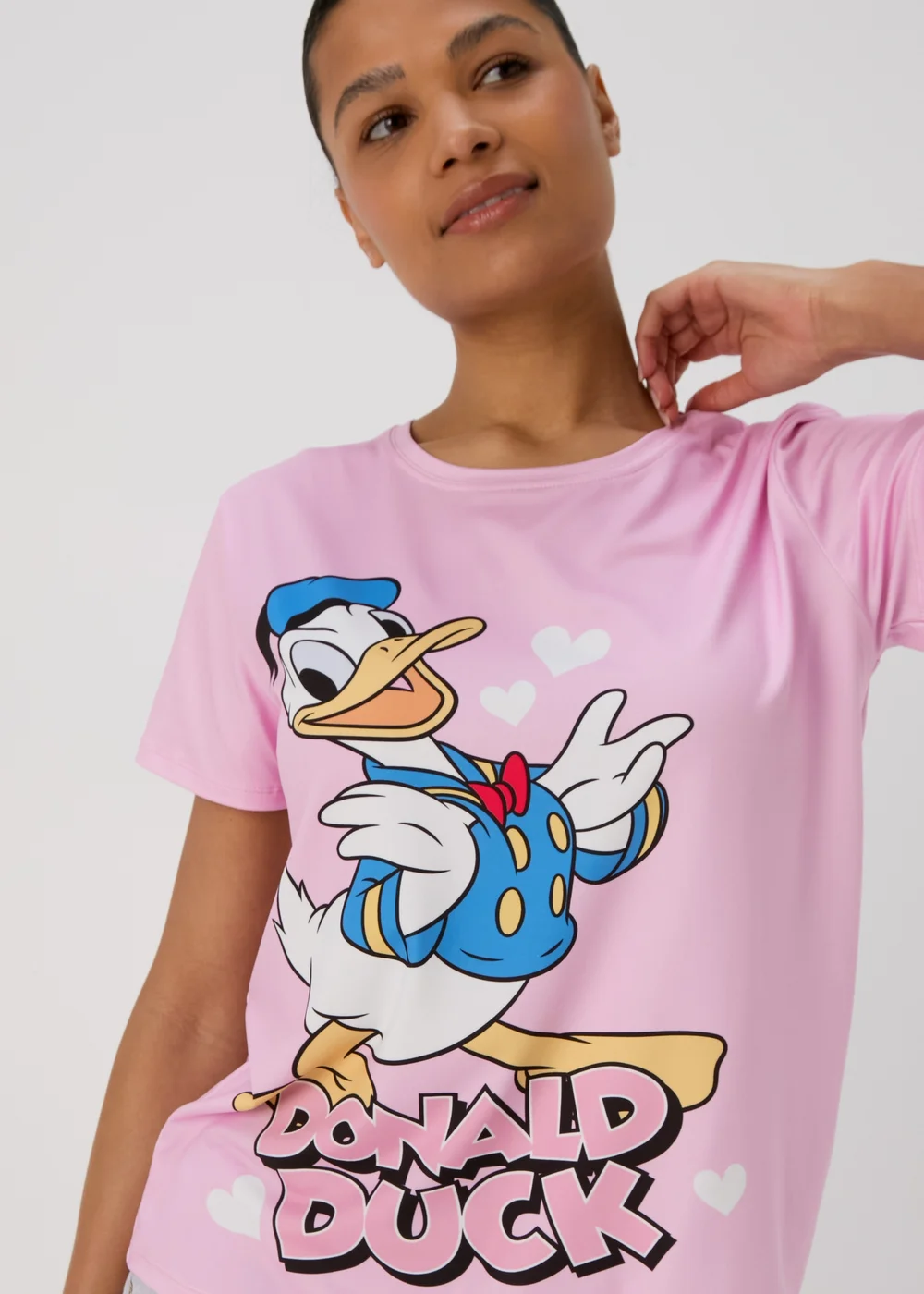 Disney Pink Donal Duck Pyjama Set - Extra small Image 3