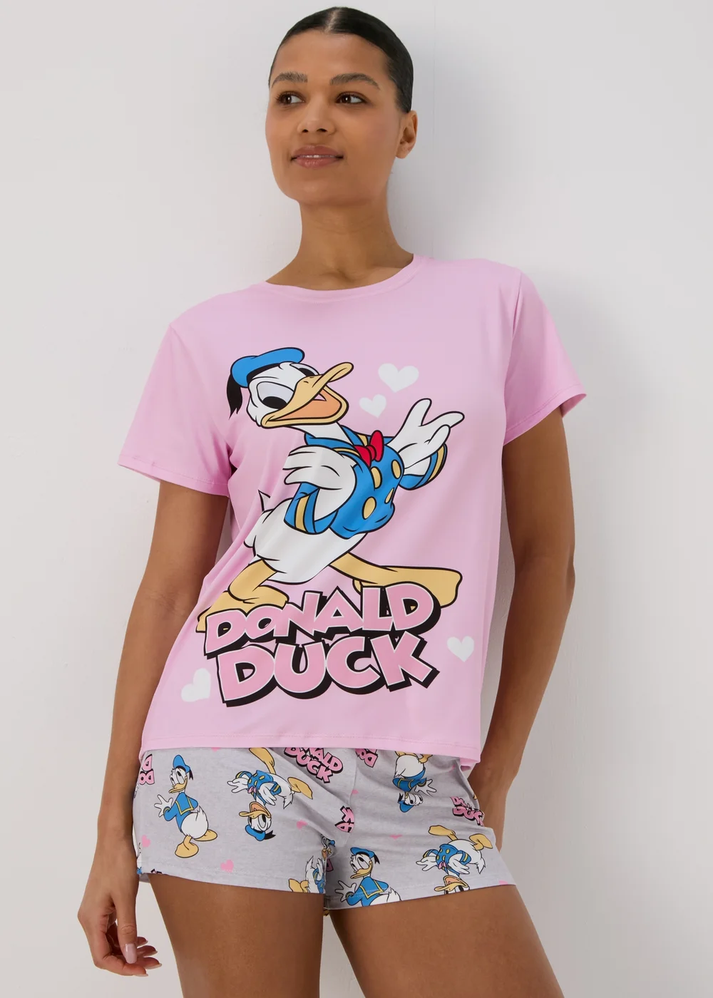 Disney Pink Donal Duck Pyjama Set - Extra small Image 1