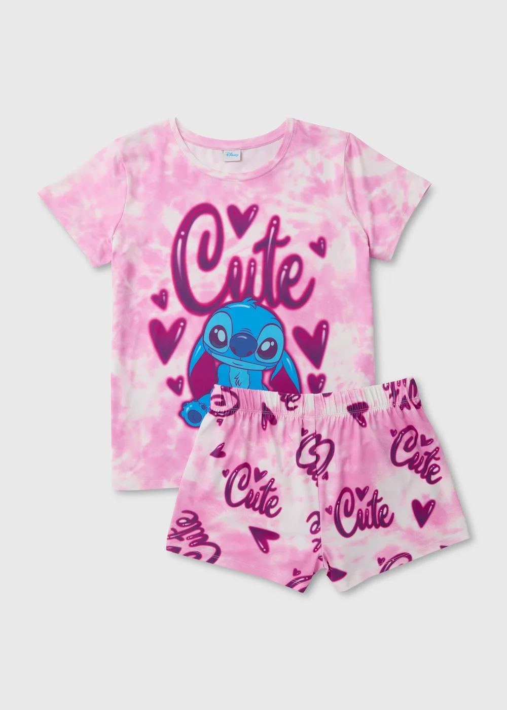 Disney Pink Lilo Graffiti Pyjama Set - Extra small Image 4