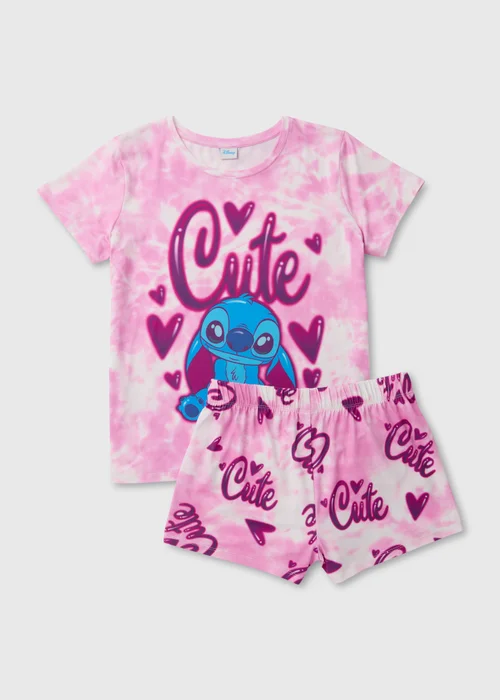Disney Pink Lilo Graffiti Pyjama Set - Extra small Image 4