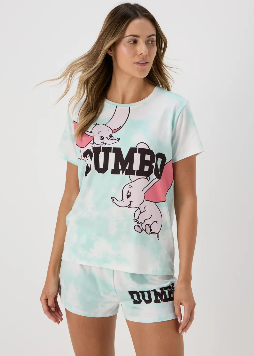 Disney Blue Dumbo Tie Dye Pyjama Set - Extra small Image 1