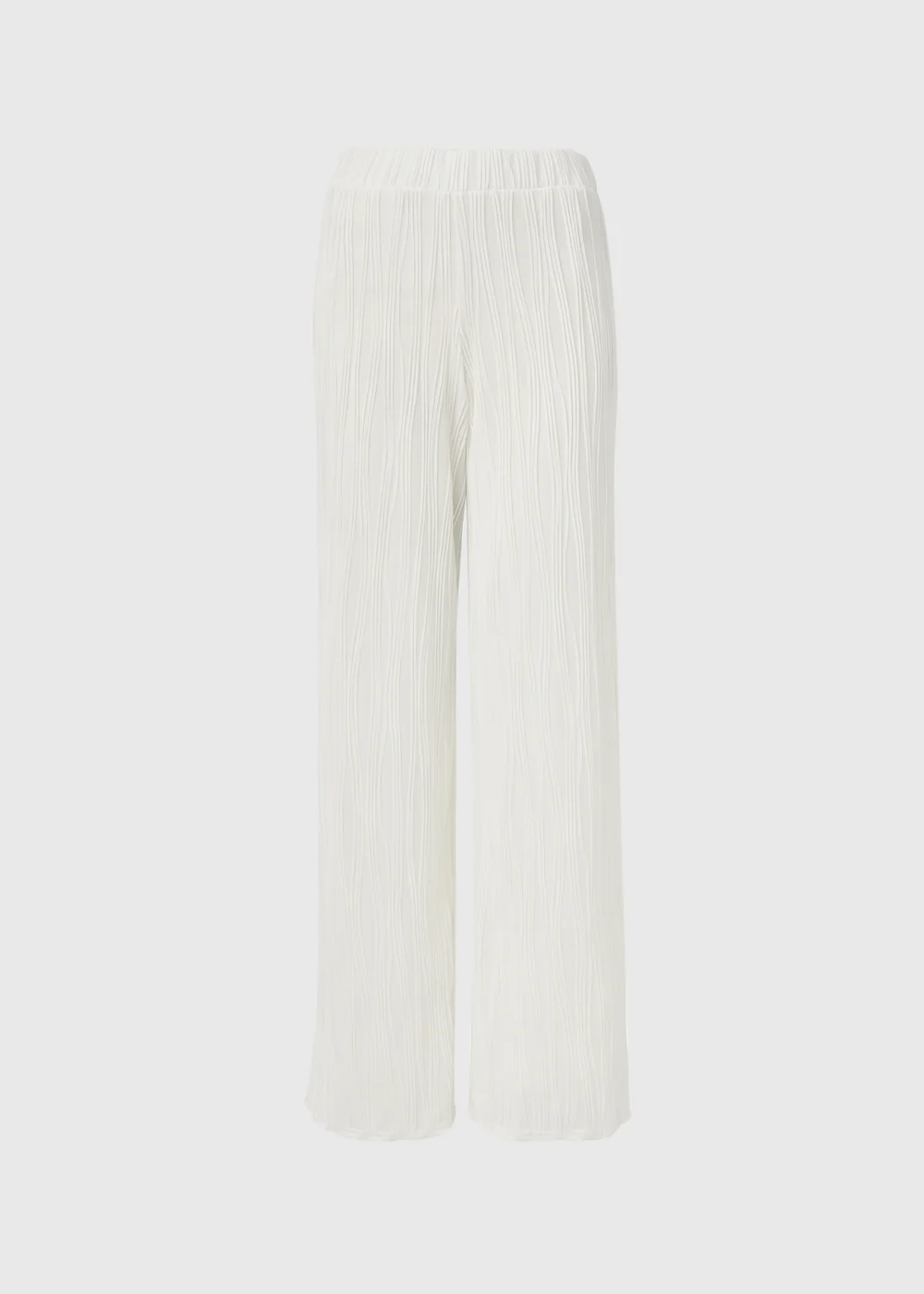 Cream Pleated Trousers - 8 Image 5