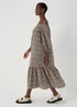 Brown Leopard Print Bardot Dress - 8 Image 4