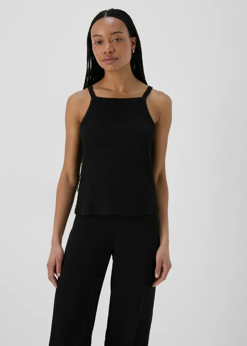 Black Textured Co Ord Vest - 8 Image 1