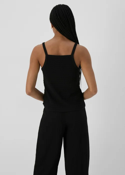 Black Textured Co Ord Vest - 8 Image 2