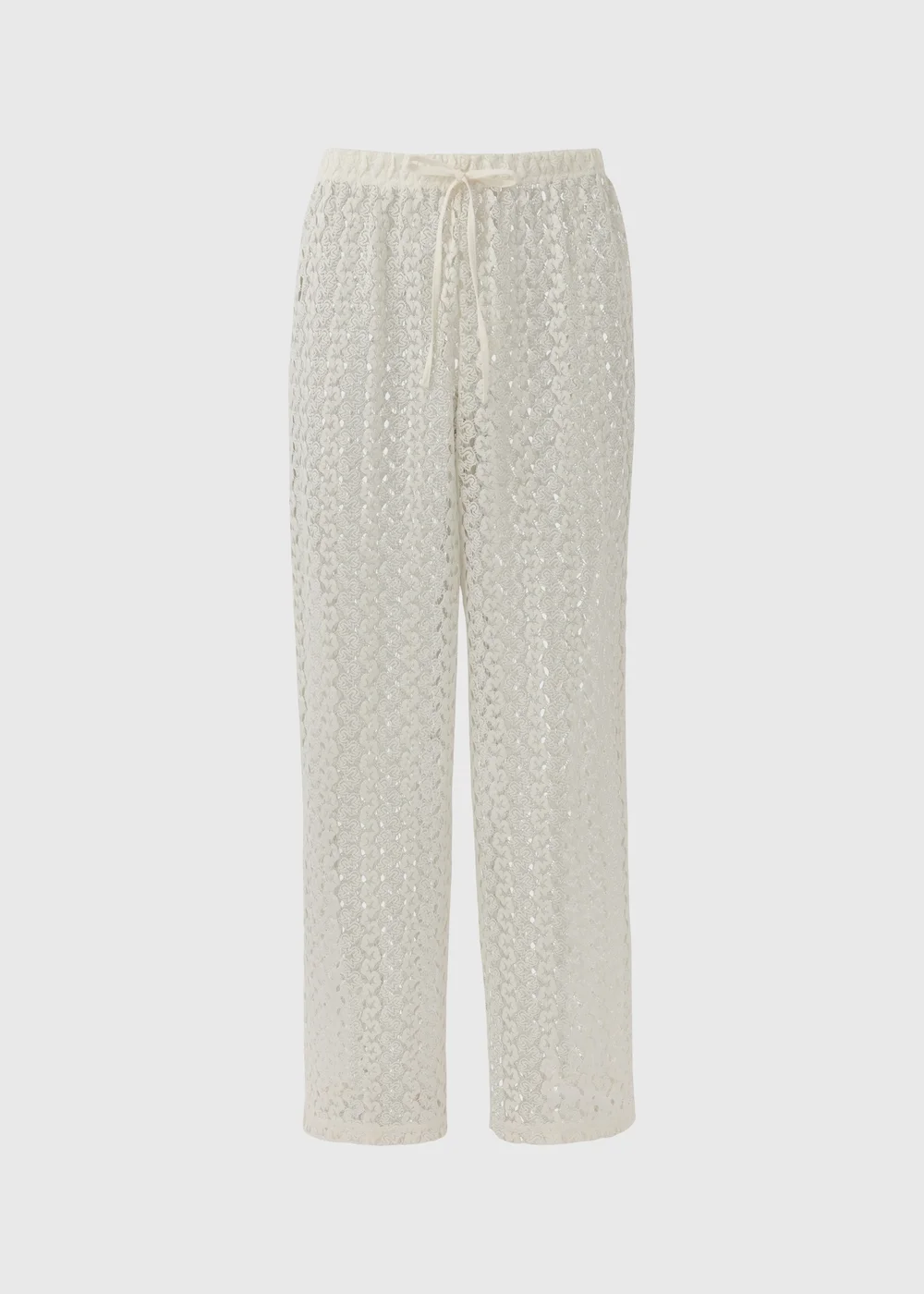 Cream Crochet Trousers - XS Image 5