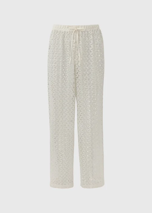 Cream Crochet Trousers - XS Image 5