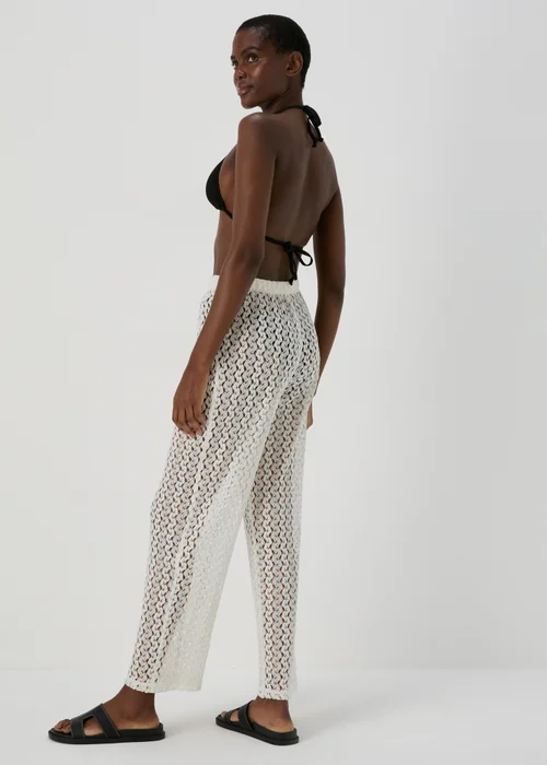 Cream Crochet Trousers - XS Image 2