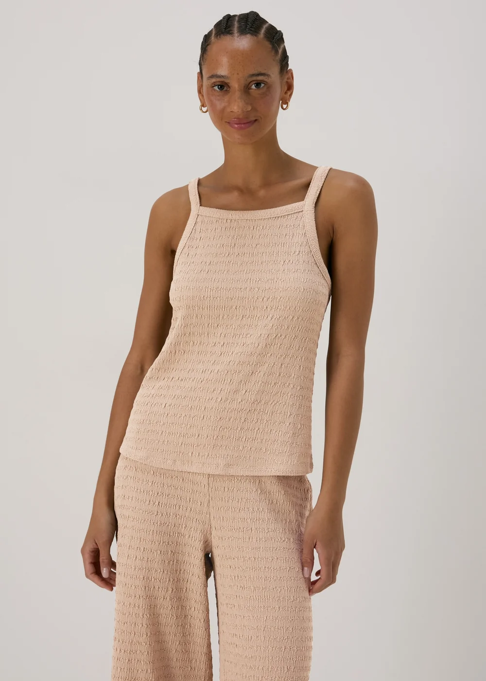 Stone Textured Co Ord Vest - Size 8 Image 1