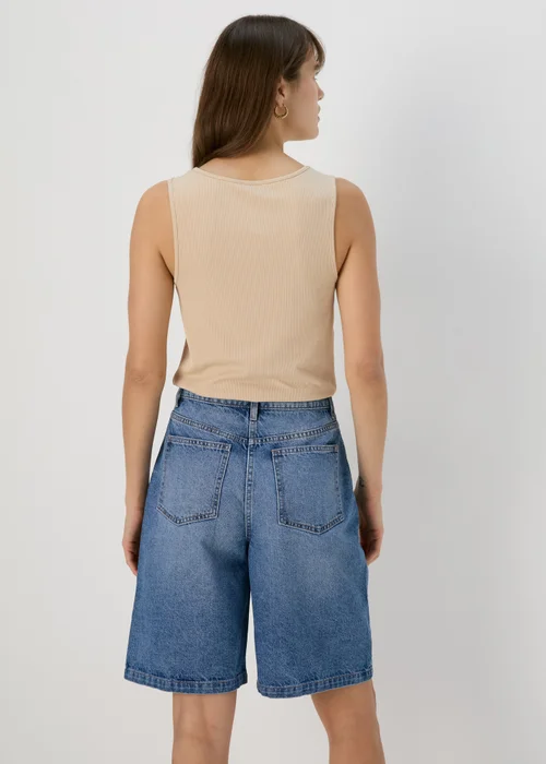 Beige Scoop Neck Vest - Size 8 Image 2