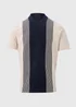 Navy Stripe Buttoned Polo Shirt - S Image 5