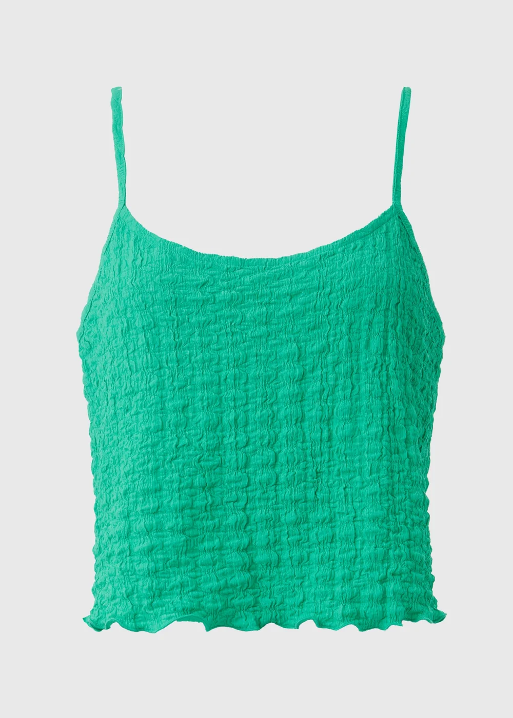 Green Plain Textured Co Ord Top - 8 Image 5