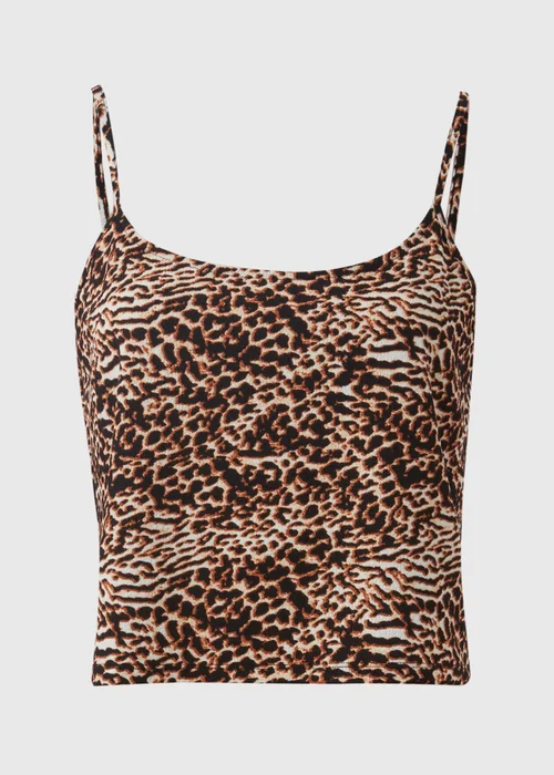 Brown Animal Print Co Ord Top - 8 Image 5