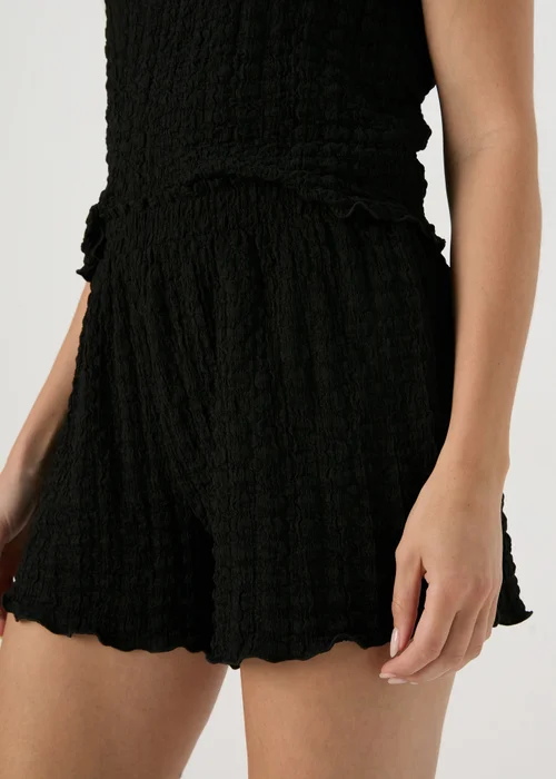 Black Plain Co Ord Shorts - 8 Image 3