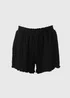 Black Plain Co Ord Shorts - 8 Image 5