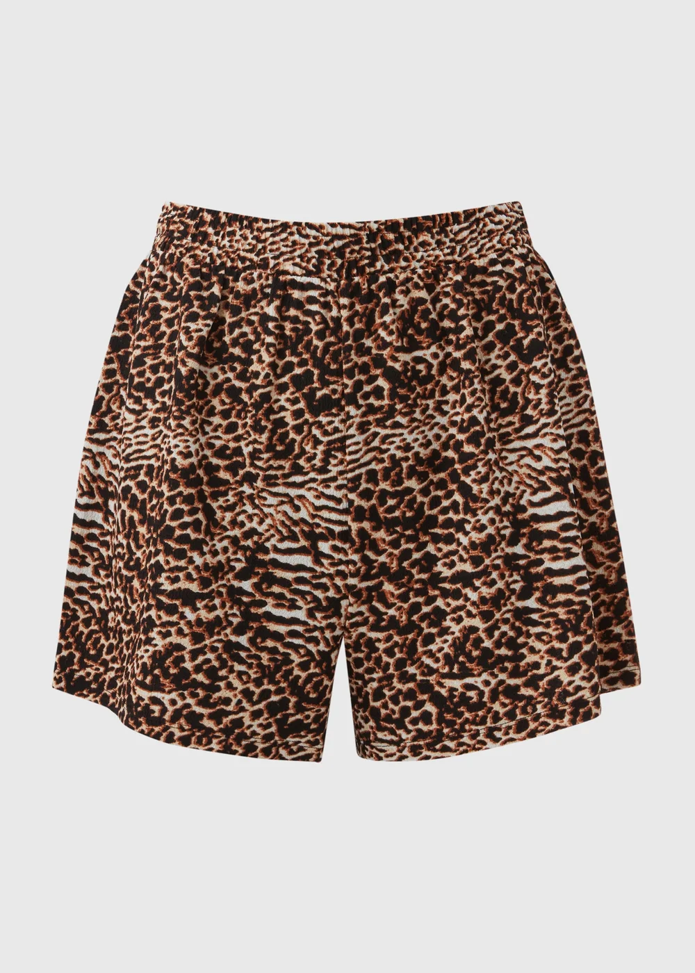 Brown Animal Print Co Ord Shorts - 8 Image 5