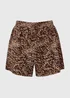 Brown Animal Print Co Ord Shorts - 8 Image 5