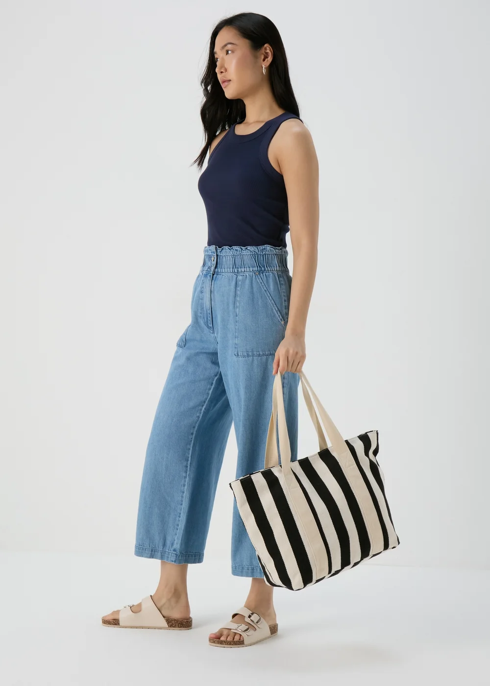 Navy High Neck Vest - 8 Image 4