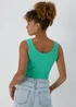Turquoise Scoop Neck Ribbed Vest - Size 8 Image 2
