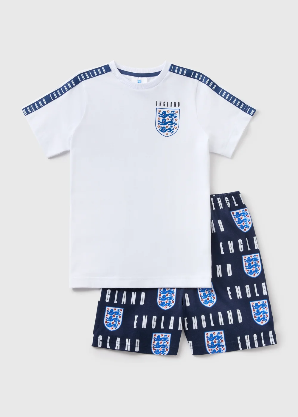 Kids Navy England Football Pyjama Set (4-13yrs) - Age 4 Years Image 1