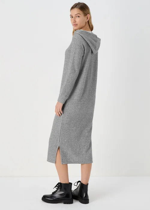 Hooded Grey Pullover Dress - S Image 2