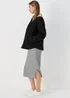 Hooded Grey Pullover Dress - S Image 4