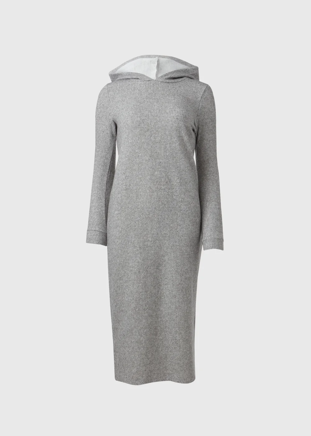 Hooded Grey Pullover Dress - S Image 5