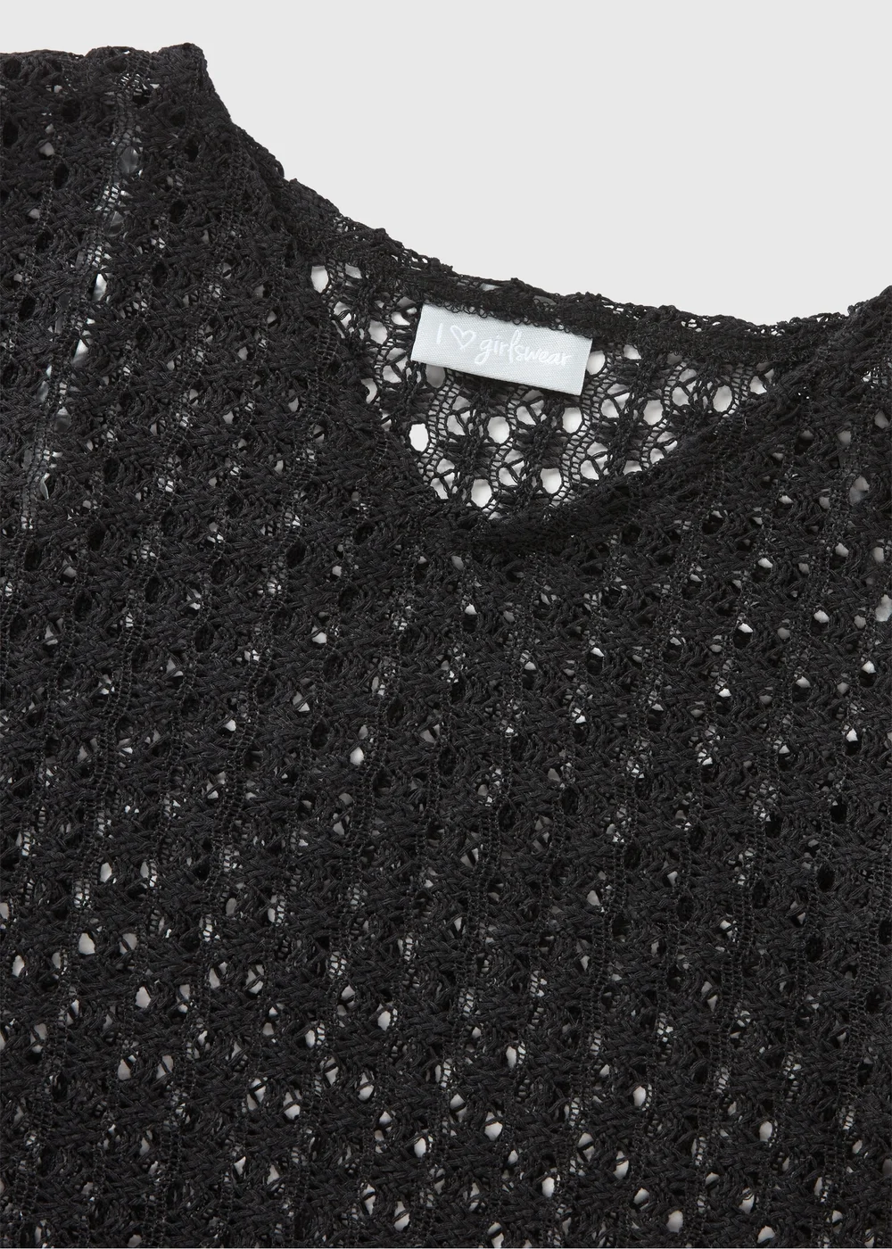 Girls Black Lace Kaftan (7-15yrs) - 7 Yrs Image 2