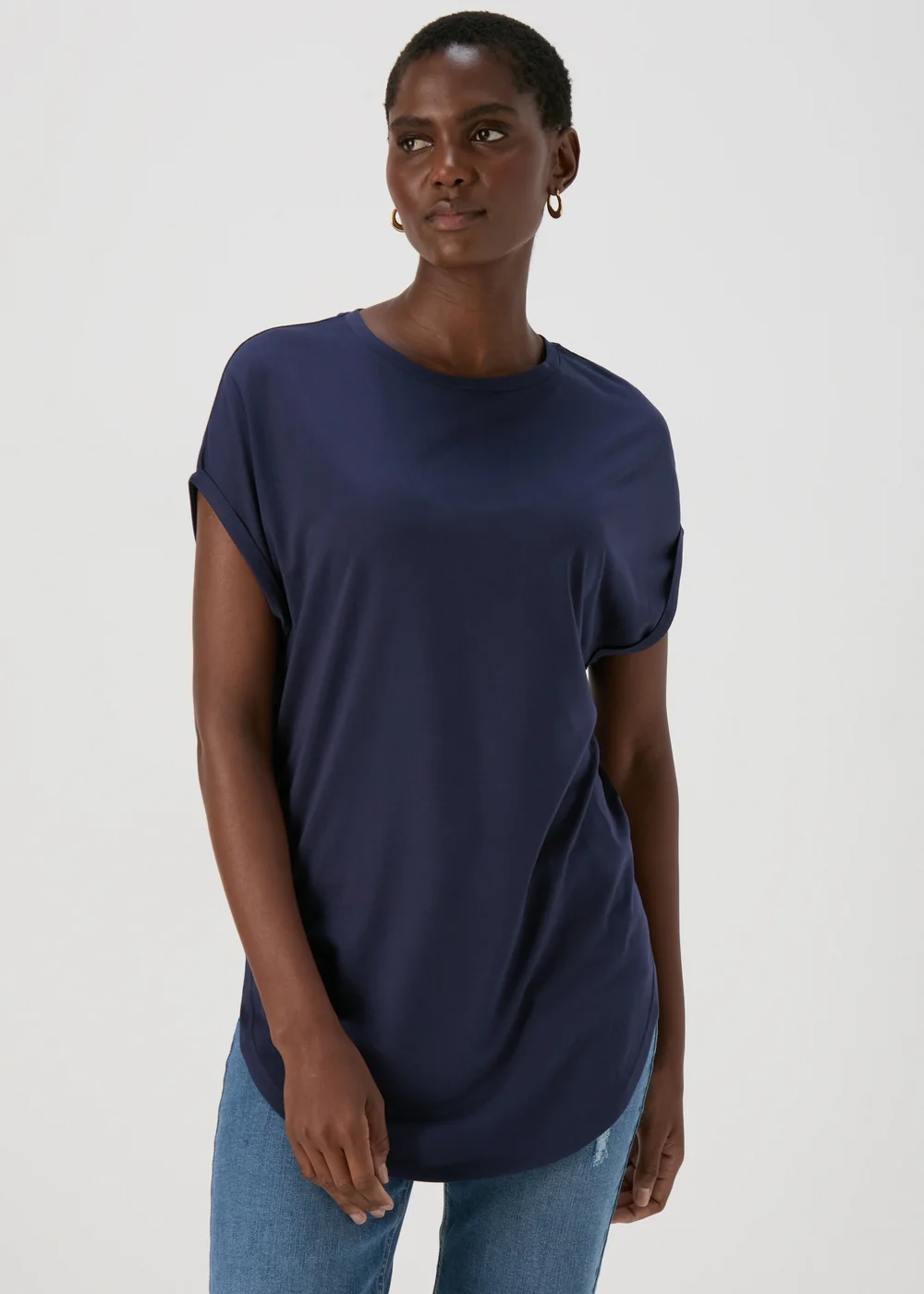 Navy Longline T-Shirt - S Image 1