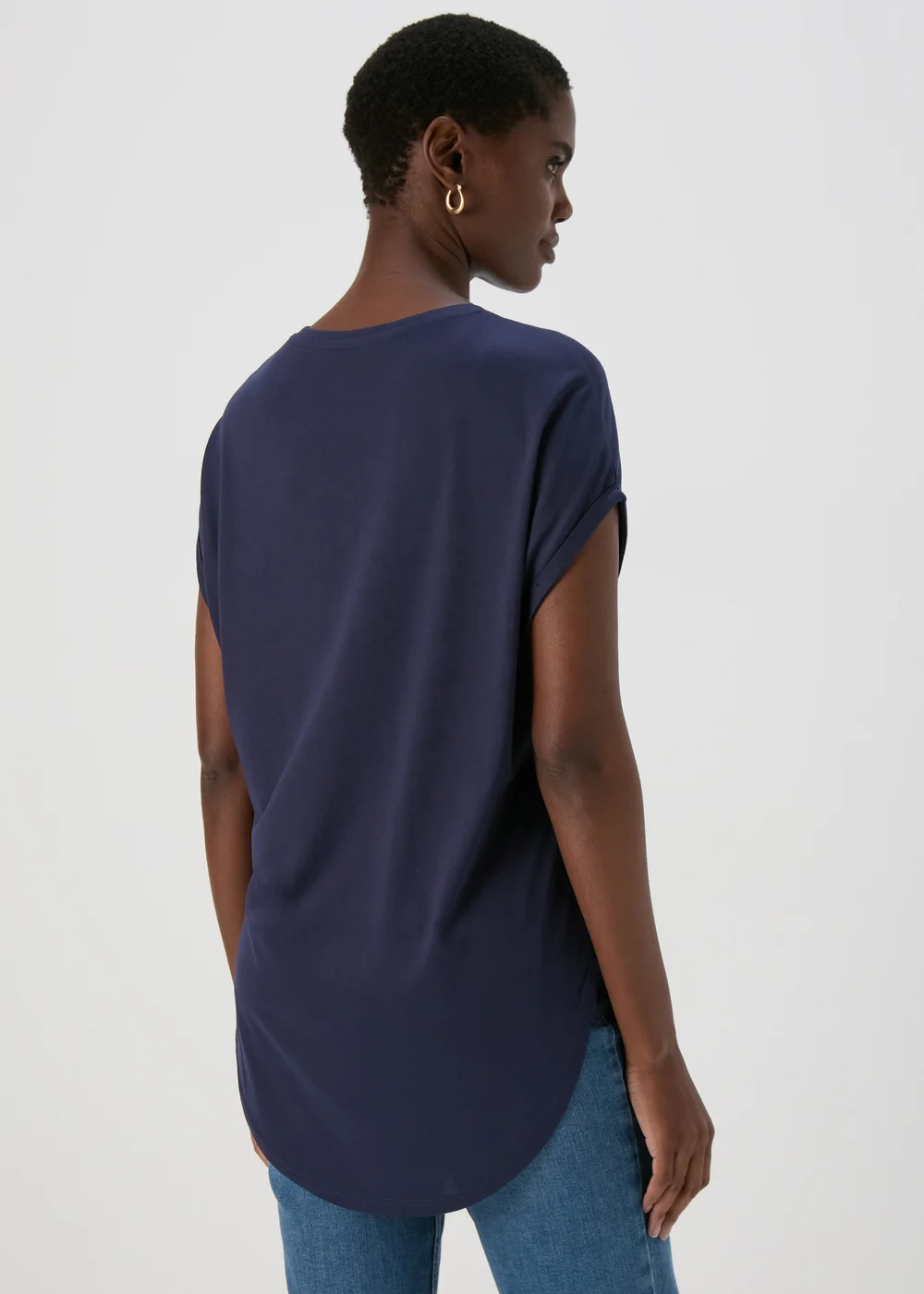 Navy Longline T-Shirt - S Image 2