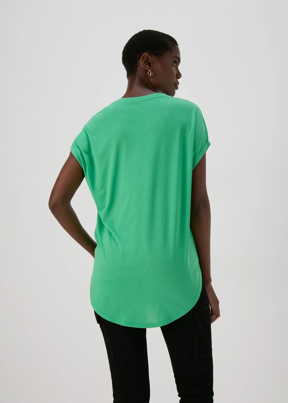 Green Longline T-Shirt - S Image 2