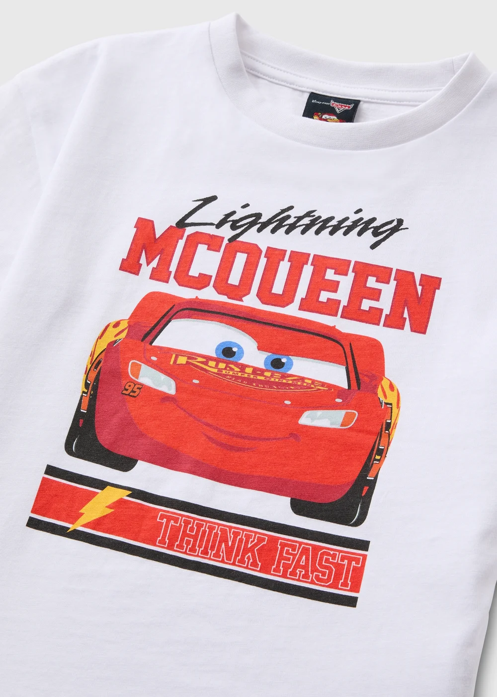 Disney Kids White Cars Oversized T-Shirt (1-7yrs) - 1 to 1 half years Image 2