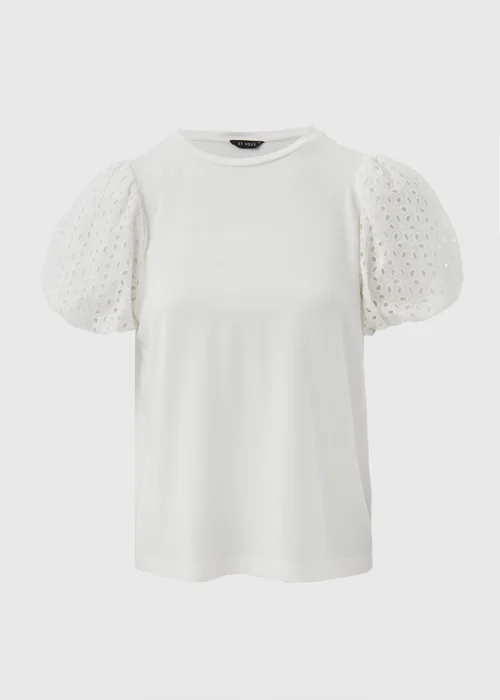 Et Vous White Puff Sleeve T-Shirt - 8 Image 5