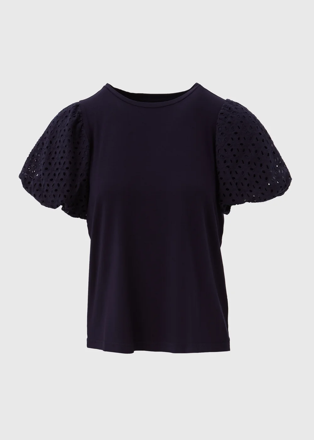 Et Vous Navy Puff Sleeve T-Shirt - 8 Image 5