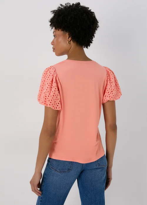 Et Vous Coral Puff Sleeve T-Shirt - 8 Image 2