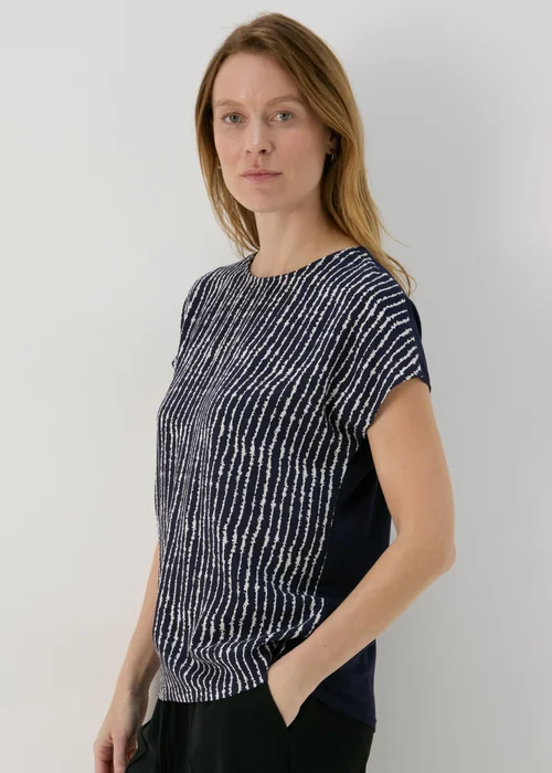 Et Vous Navy Stripe T-Shirt - 8 Image 1