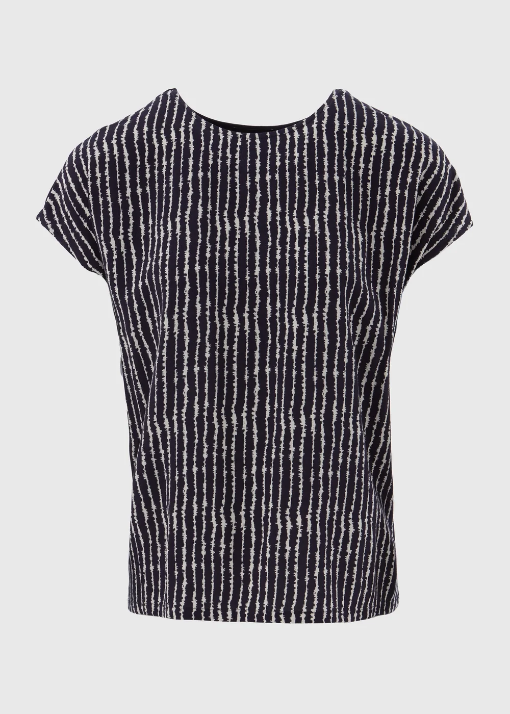 Et Vous Navy Stripe T-Shirt - 8 Image 5
