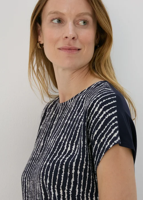 Et Vous Navy Stripe T-Shirt - 8 Image 3