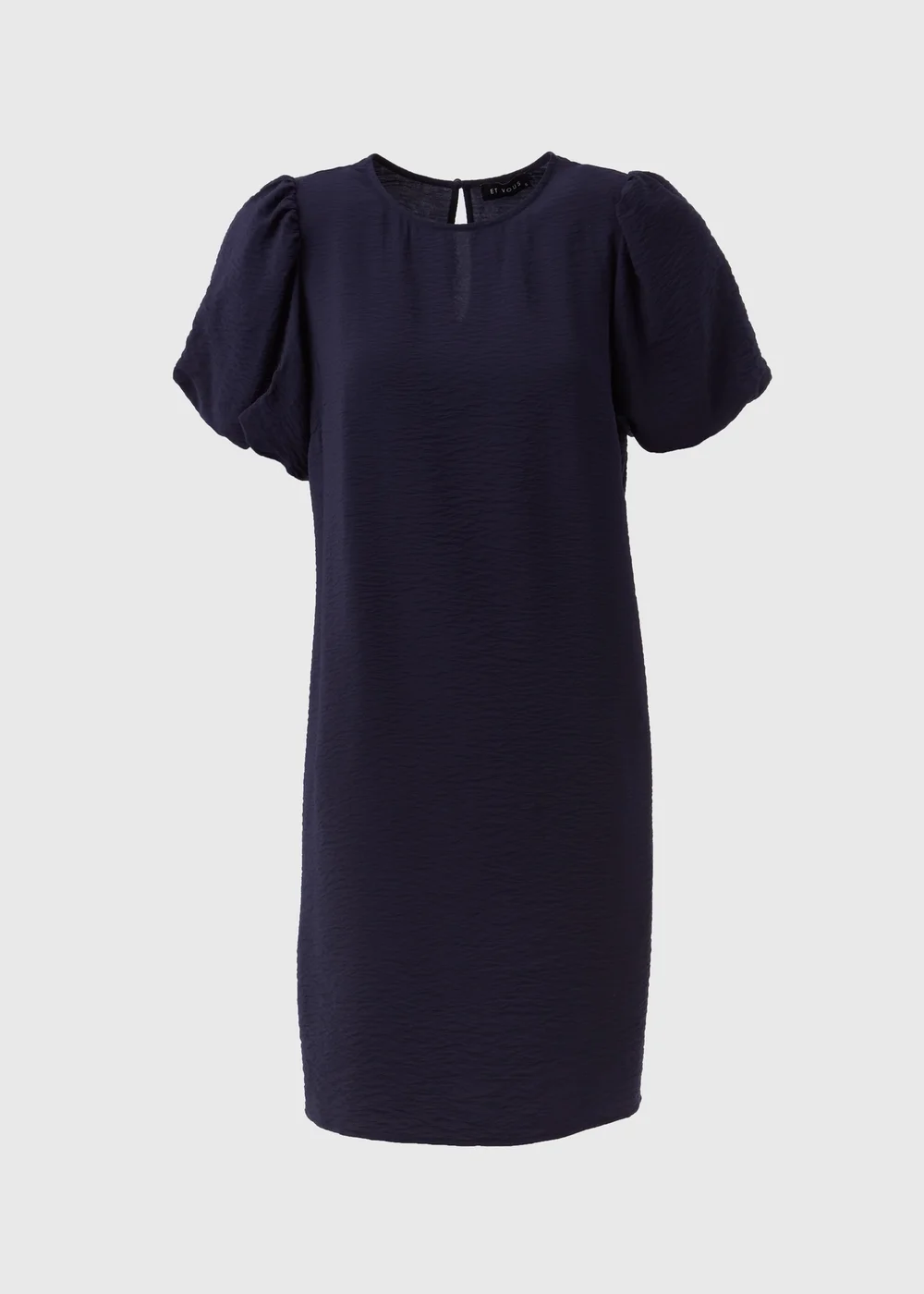 Et Vous Navy Puff Sleeve Midi Dress - 8 Image 5