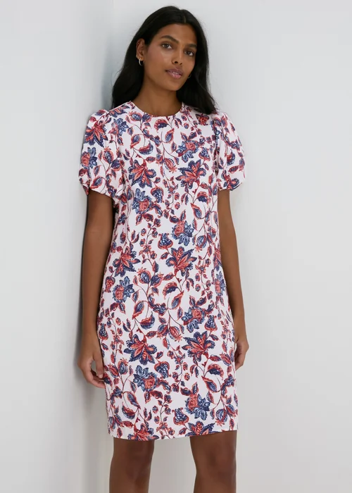 Et Vous Multicolour Floral Puff Sleeve Midi Dress - 8 Image 1