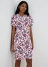 Et Vous Multicolour Floral Puff Sleeve Midi Dress - 8 Image 1