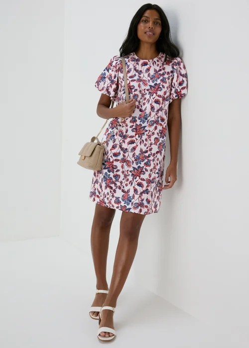 Et Vous Multicolour Floral Puff Sleeve Midi Dress - 8 Image 4