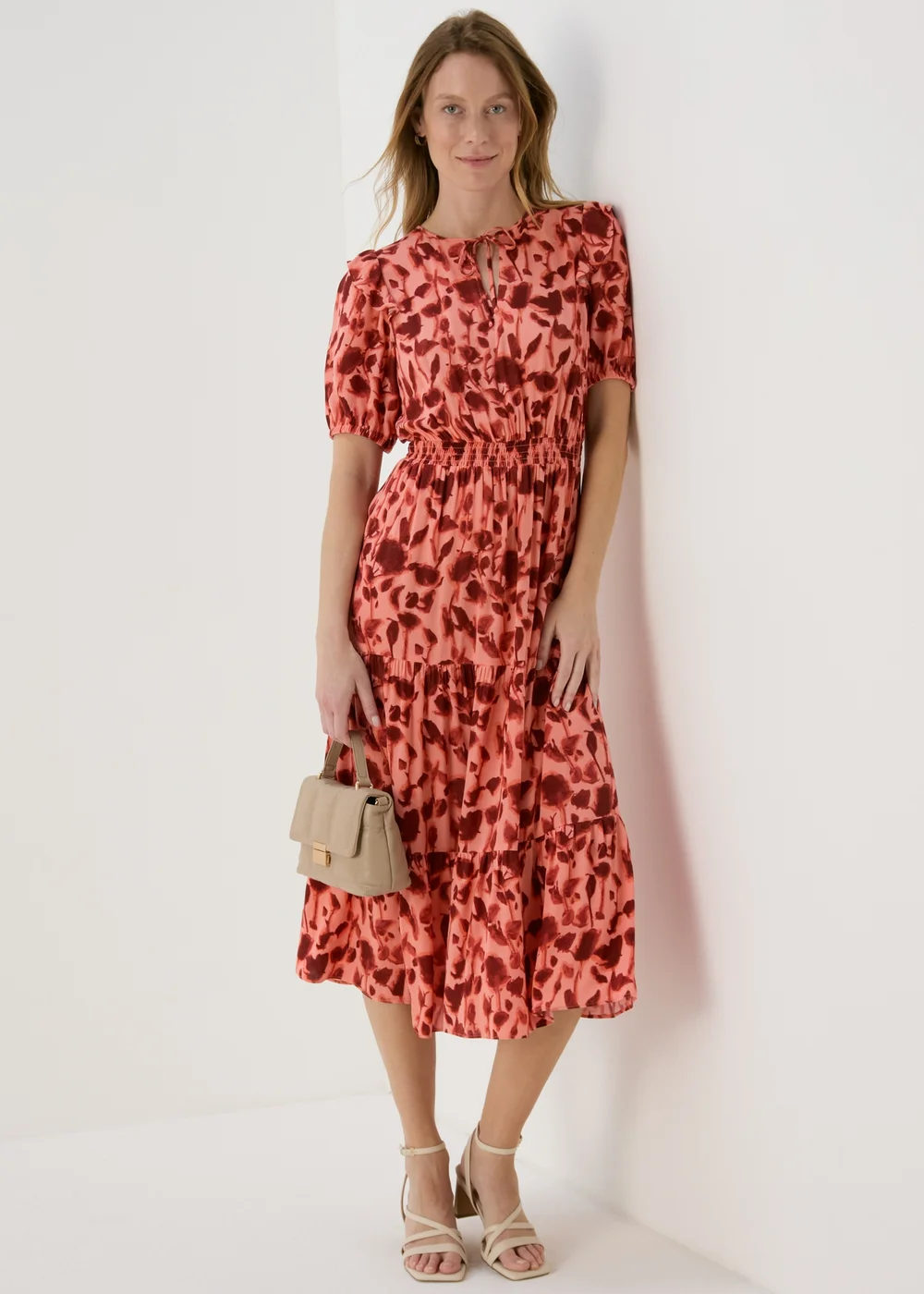 Et Vous Pink Floral Maxi Dress - 8 Image 1