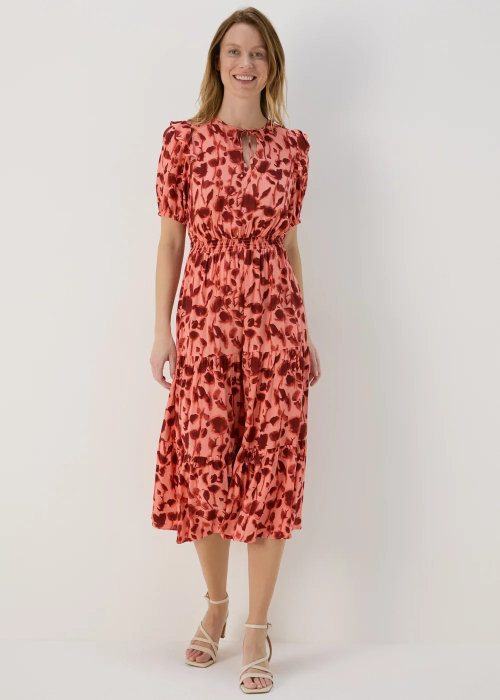 Et Vous Pink Floral Maxi Dress - 8 Image 4