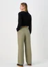 Khaki Wide Leg Trousers - 8 Image 2