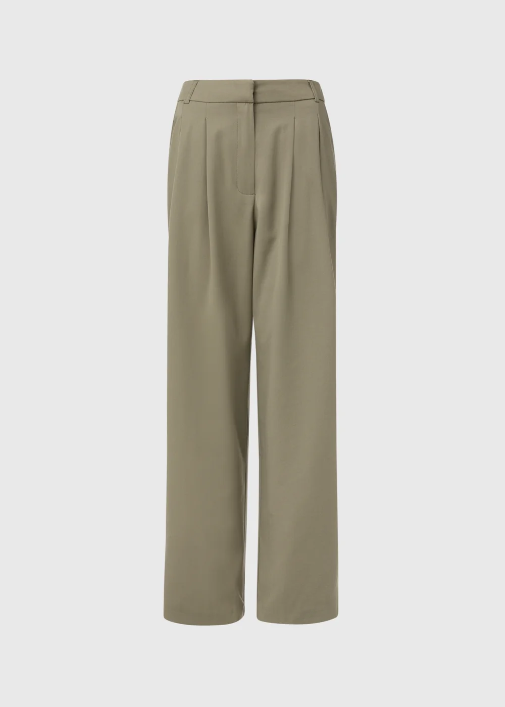 Khaki Wide Leg Trousers - 8 Image 5