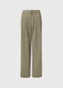 Khaki Wide Leg Trousers - 8 Image 5